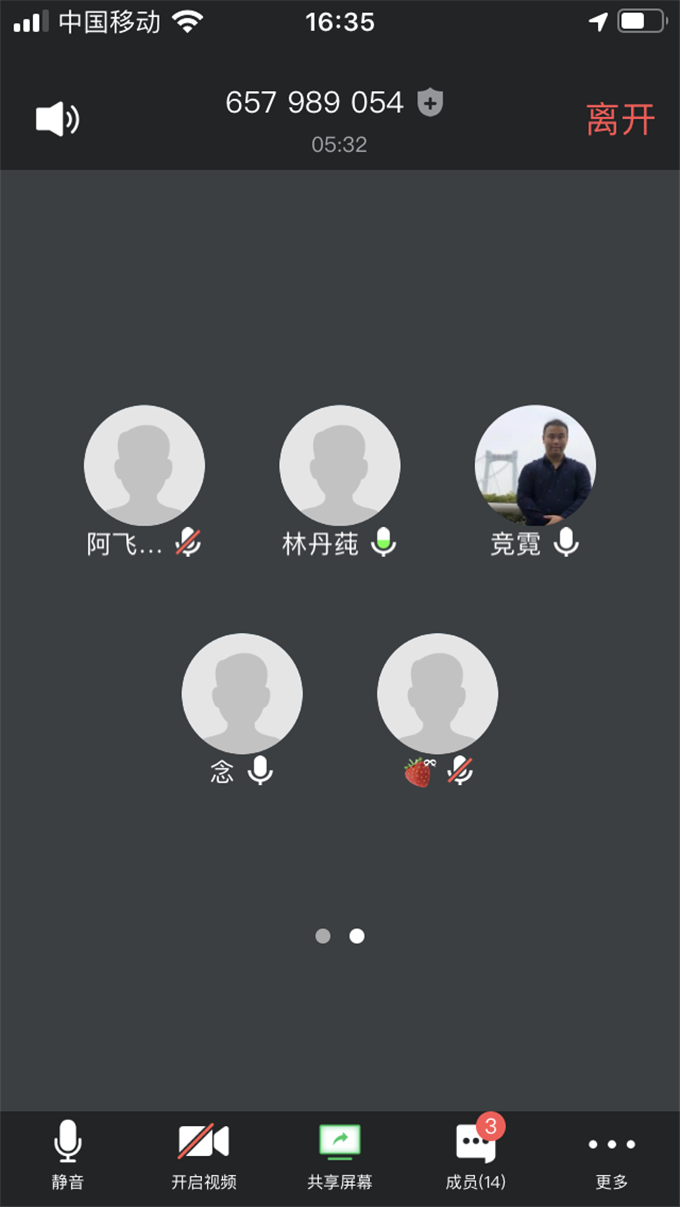 网络会议与会成员